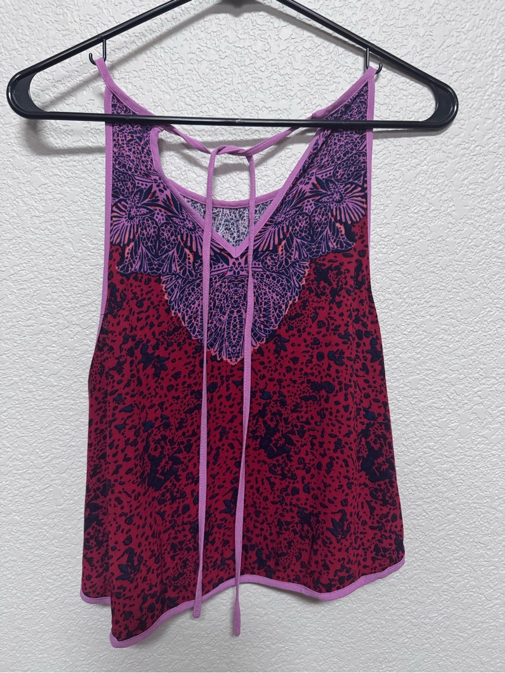 Free People Boho Tie Back Tank Women’s S Festival Tribal